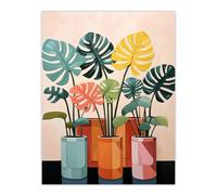 Wee Blue Coo Monstera Fanfare House Plant Nursery Extra Large XL Wall Art Poster Print