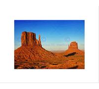 Wee Blue Coo Monument Valley Utah Arizona USA Art Picture Wall Art Print