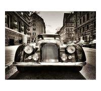 Wee Blue Coo Morgan Oldtimer Vintage Car Black White Art Print Poster Wall Decor 12X16 Inch