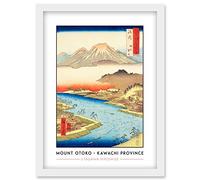 Wee Blue Coo Mount Otoko in Hirakata Kawachi Province Utagawa Hiroshige Japanese Woodblock Classic Collection Artwork Framed Wall Art Print A4