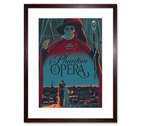 Wee Blue Coo Movie Film Ad Phantom Opera Chaney Horror Framed Wall Art Print