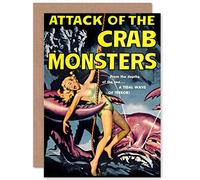 Wee Blue Coo MOVIE FILM ATTACK CRAB MONSTERS SCI FI MONSTER HORROR GREETINGS CARD