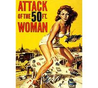 Wee Blue Coo Movie Film Attack Fifty Foot Woman Sci Fi Giantess Usa 30X40 Cms Fine Art Print Art Poster Bb8241