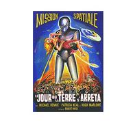 Wee Blue Coo Movie Film Day Earth Stood Still French France Sci-fi Wall Art Print