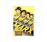 Wee Blue Coo MOVIE FILM DUCK SOUP MARX BROTHERS COMEDY MUSICAL ZEPPO FRAMED PRINT B12X5481