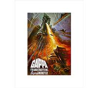 Wee Blue Coo Movie Film Gappa Frankenstein Moster Fire Japan Wall Art Print