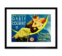 Wee Blue Coo Movie Film Happened One Night Clark Gable Colbert Romantic Framed Wall Art Print