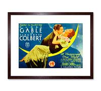 Wee Blue Coo Movie Film Happened One Night Clark Gable Colbert Romantic Framed Wall Art Print