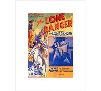 Wee Blue Coo Movie Film Lone Ranger Silver Tonto Serial Cowboy Wall Art Print