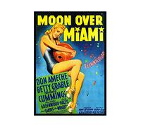 Wee Blue Coo Movie Film Moon Over Miami Musical Comedy Grable Ameche Wall Art Print