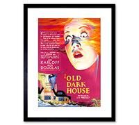 Wee Blue Coo MOVIE FILM OLD DARK HOUSE BORIS KARLOFF COMEDY HORROR FRAMED PRINT B12X12171