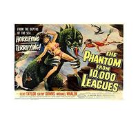 Wee Blue Coo Movie Film Phantom 10000 Leagues Monster Horror Wall Art Print