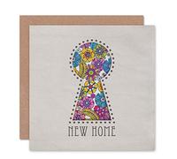 Wee Blue Coo MOVING NEW HOME KEYHOLE NEW ART GREETINGS GIFT CARD