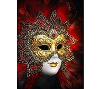 Wee Blue Coo MP PHOTOGRAPHY VENETIAN MASK CARNIVAL GOLD RED ORNATE DESIGN 18x24 INCH ART POSTER PRINT PICTURE LV6335
