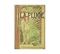 Wee Blue Coo Mucha Cover French Literary Review Plume 1898 Picture Wall Art Print