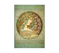 Wee Blue Coo Mucha Laurel 1901 Old Master Painting Repro Picture Wall Art Print