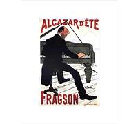 Wee Blue Coo Music Fragson Piano Music Hall Summer Paris France Retro Art Wall Art Print