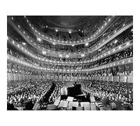 Wee Blue Coo Music Metropolitan Opera House New York Auditorium Art Print Poster Wall Decor 12X16 Inch