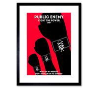 Wee Blue Coo MUSIC PUBLIC ENEMY OLD SCHOOL RAPPER RAP HIP HOP USA FRAMED ART PRINT B12X12191