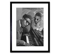 Wee Blue Coo MUSIC VINTAGE PHOTO JAZZ LEGEND THELONIOUS MONK PIANO FRAMED PRINT F97X7596