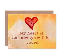 Wee Blue Coo MY HEART IS ALWAYS YOURS LOVE PARTNER WIFE ART GREETING CARD GIFT