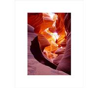 Wee Blue Coo Nature Antelope Canyon Rock Erosion Arizona Wall Art Print