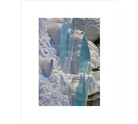 Wee Blue Coo Nature Landscape Ice Water Frozen Winter Arctic Wall Art Print