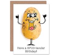 Wee Blue Coo NEW BIRTHDAY SPUD POTATO FUNNY HUMOUR ART GREETINGS GREETING CARD GIFT