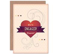 Wee Blue Coo NEW ENGAGEMENT ENGAGED CONGRATULATIONS HAPPY WEDDING ART GREETING CARD