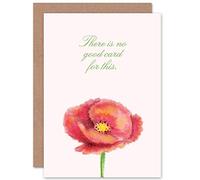 Wee Blue Coo NO GOOD WORDS SYMPATHY FLOWER ART GREETINGS GREETING CARD GIFT