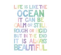 Wee Blue Coo Ocean Always Beautiful Wall Large Art Print Poster Wall Decor 18x24 inch