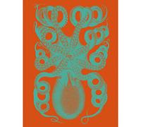 Wee Blue Coo Octopus Coral Blue Red Large Wall Art Print Canvas Premium Poster
