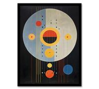 Wee Blue Coo Odd Music Hilma Af Klint Style Abstract Artwork Framed Wall Art Print A4