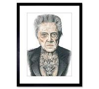 Wee Blue Coo OG CHRISTOPER WALKEN GANGSTER INKED IKON FRAMED ART PRINT BY W.MAGUIRE F97X12461