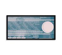 Wee Blue Coo Old Radio Receiver Music Long Panel Framed Wall Art Print