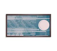Wee Blue Coo Old Radio Receiver Music Long Panel Framed Wall Art Print