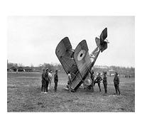 Wee Blue Coo Old War Wwi Aviation Accident Savy Aerodrome Art Print Poster Wall Decor 12X16 Inch