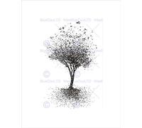 Wee Blue Coo Painting Abstract Tree Design Alphabet Leave Art Wall Art Print