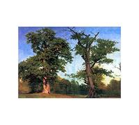 Wee Blue Coo Painting Albert Bierstadt Pioneers Forests Wall Art Print