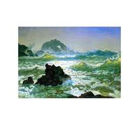 Wee Blue Coo Painting Albert Bierstadt Seal Rock Old Master Wall Art Print