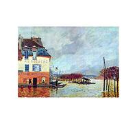 Wee Blue Coo Painting Alfred Sisley Flood Port Manly Old Master Wall Art Print