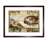 Wee Blue Coo PAINTING ALLEGORY MICHELANGELO CREATION ADAM FRAMED PRINT F97X4026