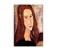 Wee Blue Coo Painting Amedeo Modigliani Jeanne Hebuterne Profile Wall Art Print