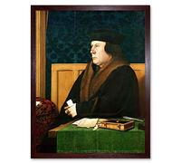 Wee Blue Coo Painting Antique Holbein Junior Thomas Cromwell Art Print Framed Poster Wall Decor 12X16 Inch