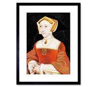 Wee Blue Coo Painting Antique Holbein Junior Tudor Queen Jane Seymour Framed Wall Art Print