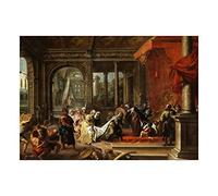 Wee Blue Coo Painting Bible Scene King Solomon Queen Sheba Antwerp Wall Art Print
