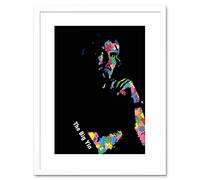 Wee Blue Coo Painting Billy Connolly Abstract Splatter Framed Wall Art Print