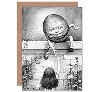 Wee Blue Coo PAINTING BOOK CARROL ALICE LOOKING GLASS HUMPTY DUMPTY GREETINGS CARD