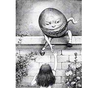 Wee Blue Coo PAINTING BOOK CARROL ALICE LOOKING GLASS NEWELL HUMPTY DUMPTY ART PRINT HP454