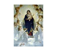 Wee Blue Coo Painting Bouguereau Virgin With Angels Wall Art Print
